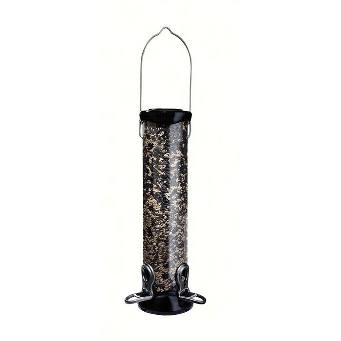 Sunflower And Mixed Seed Tube Feeder With Removable Base Onyx 2 port 2.75 IN x 12 IN