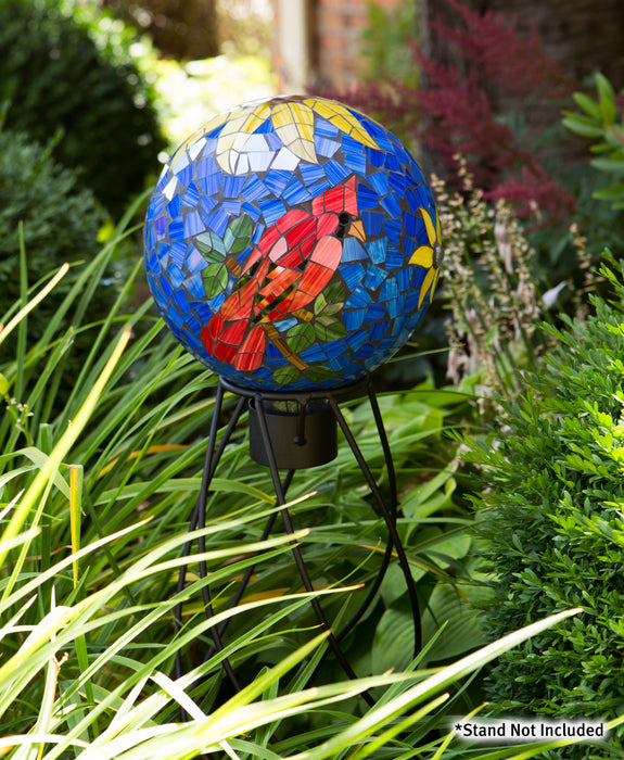 Cardinal Mosaic Globe 10 IN