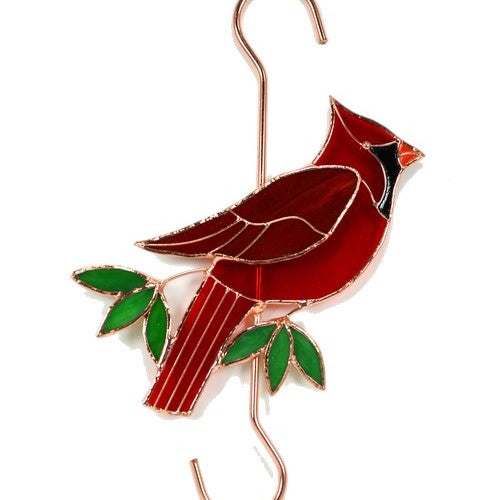 Stained Glass Cardinal Hook