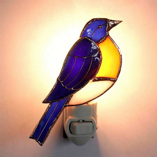 Bluebird Nightlight Handcrafted Stained Glass