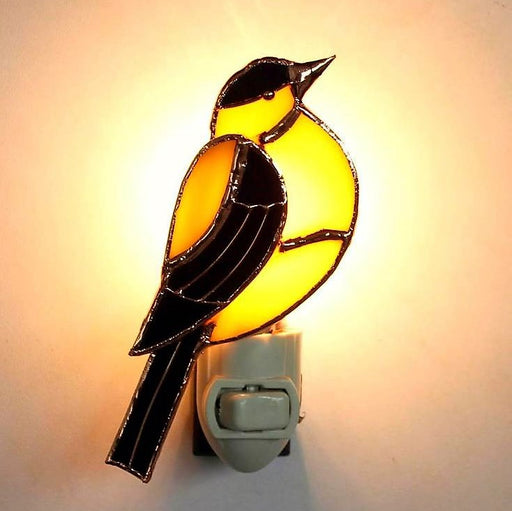 Goldfinch Nightlight Handcrafted Stained Glass