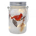 LED Cardinal Mason Jar 5.31 IN