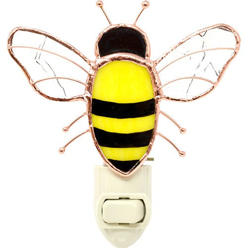 Stained Glass Bee Nightlight 5 IN