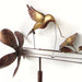 Classic Hummingbird Whirligig Stake 14  IN x 9 IN x 54.5 IN