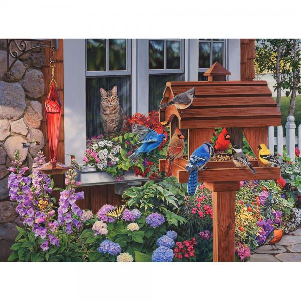 1000 Piece Window Cat Birdwatcher Puzzle