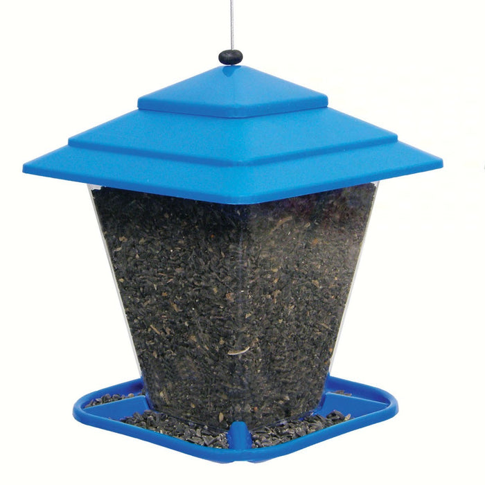 Square Seed Bird Feeder 6 LB Capacity 10 IN x 10 IN x 12 IN