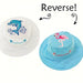 Dolphin And Flamingo Reversible Kids Hat 6 Months to 2 Year