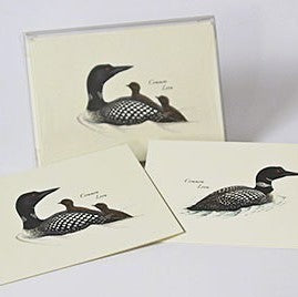 4 Styles 2 Each Petersons Loon Notecard Assortment
