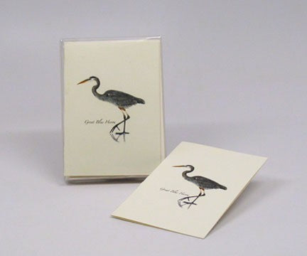 Pack of 8 Great Blue Heron Notecards