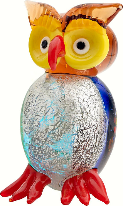 4 IN Handmade Milano Art Owl Glass Animal