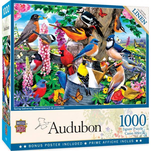 1000 Piece Audubon Spring Gathering Puzzle