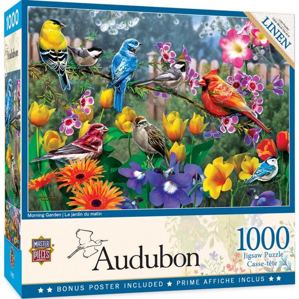 1000 Piece Audubon Morning Garden Puzzle
