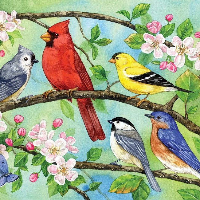 350 Piece Bloomin' Birds Family Puzzle