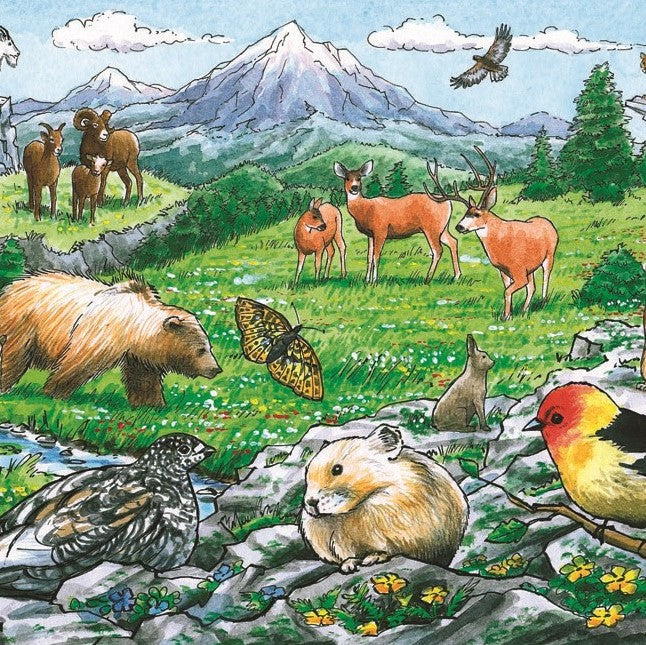 35 Piece Rocky Mountain Wildlife Tray Puzzle