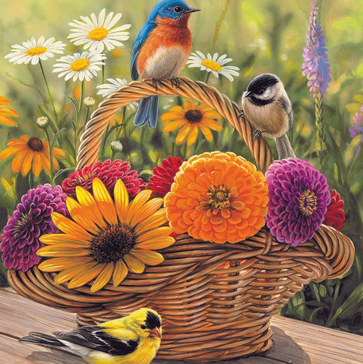35 Piece Bluebird And Bouquet Tray Puzzle