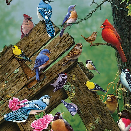 35 Piece Wildbird Gathering Tray Puzzle