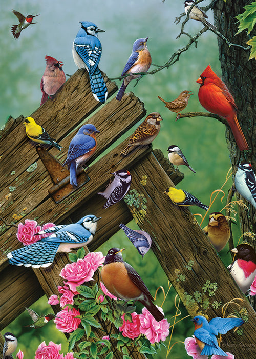 35 Piece Wildbird Gathering Tray Puzzle