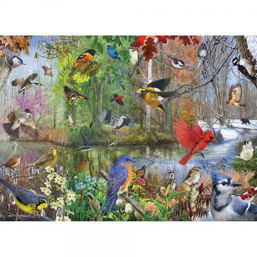 1000 Piece Cobble Hill Birds of the Season Puzzle