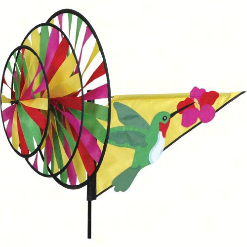 Triple Wind UV Resistant Hummingbird Spinner 33 IN x 14 IN