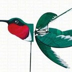 Fade Resistant Ruby Throated Hummingbird Spinner 10 IN x 37 IN x 32 IN