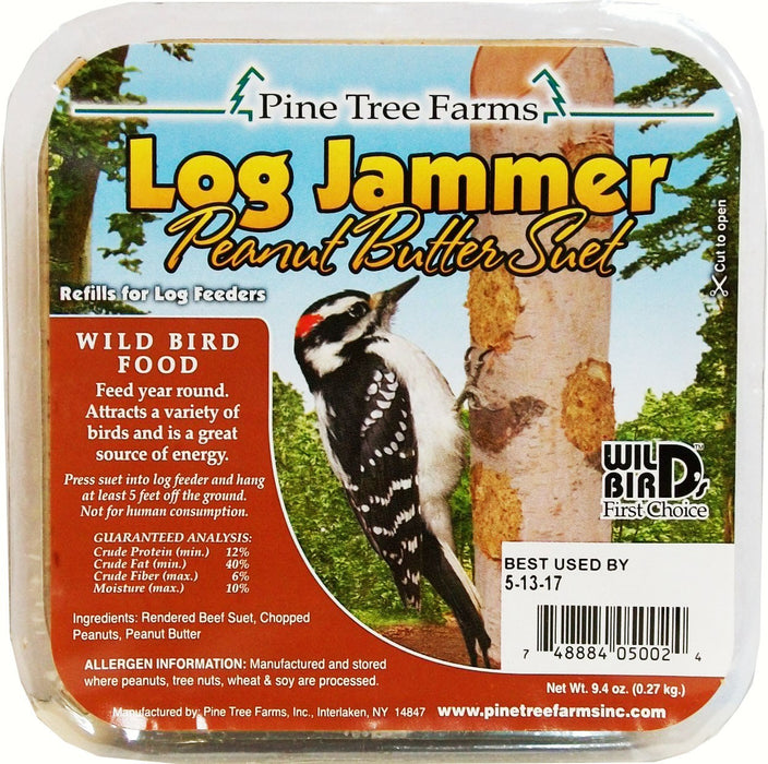 3 Pack Log Jammers Peanut Suet 12 OZ