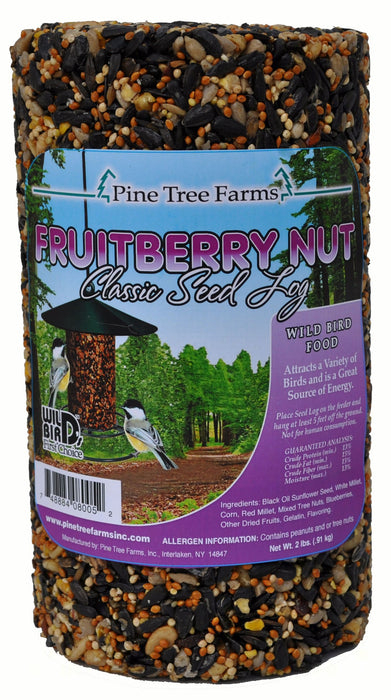 Fruit Berry Nut Bird Seed Log 32 OZ