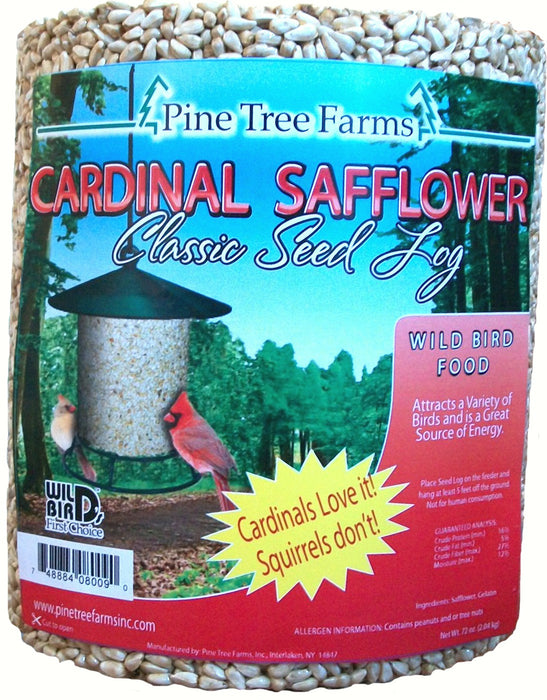 Cardinal Safflower Classic Seed Log 72 OZ