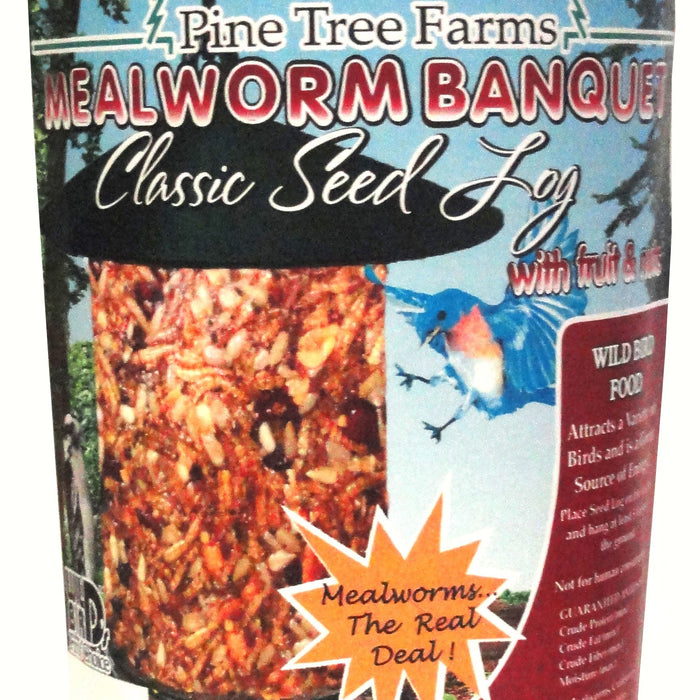 Mealworm Banquet Classic Seed Log 28 OZ