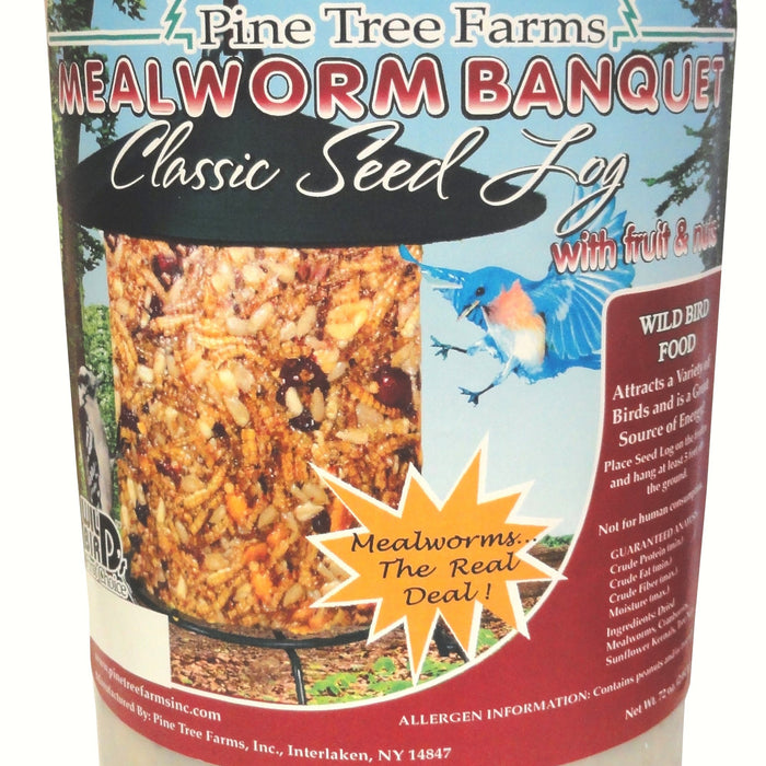 72 OZ Mealworm Banquet Classic Seed Log
