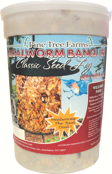 72 OZ Mealworm Banquet Classic Seed Log