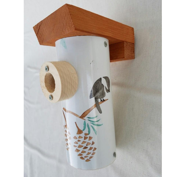 Handcrafted PVC And Wood Birdhouse