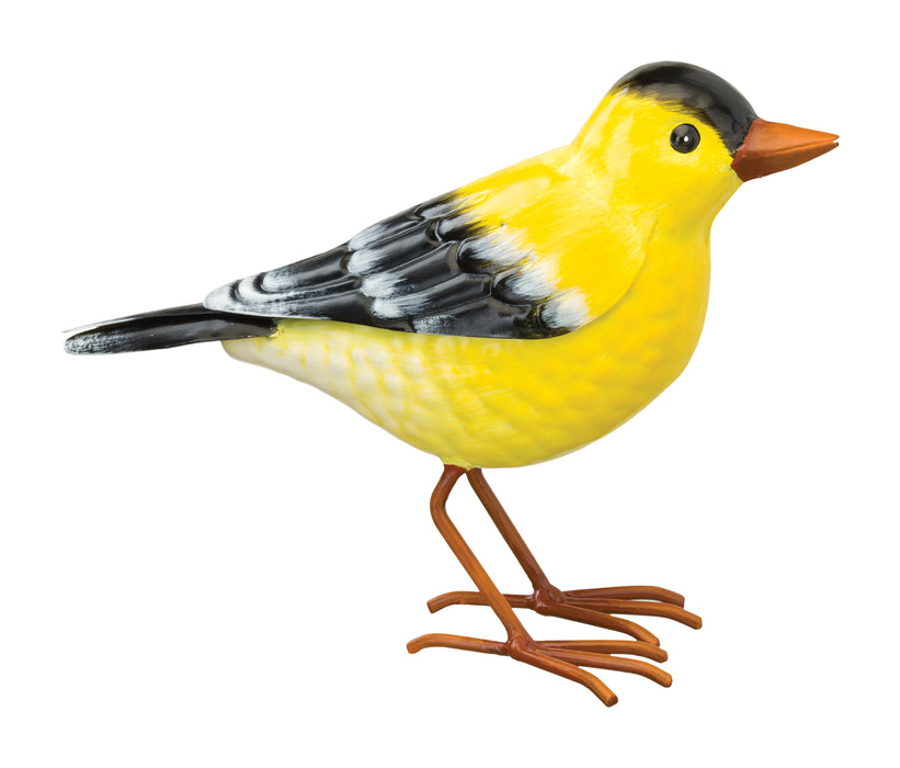 8 IN Hand Crafted Goldfinch Sculpture