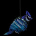 Blue Jay Bird Solar Lantern Hand Painted 16 IN