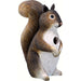 Hand Carved Standing Squirrel Hanging Albesia Wood Birdhouse 10.1 IN