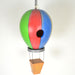 Albesia Wood Hot Air Balloon Hanging Songbird Birdhouse 6 IN x 6 IN x 21 IN