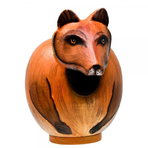 Red Fox Albesia Wood Gord-O Birdhouse