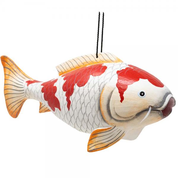 Koi Fish Albesia Wood Gord-O Bird House