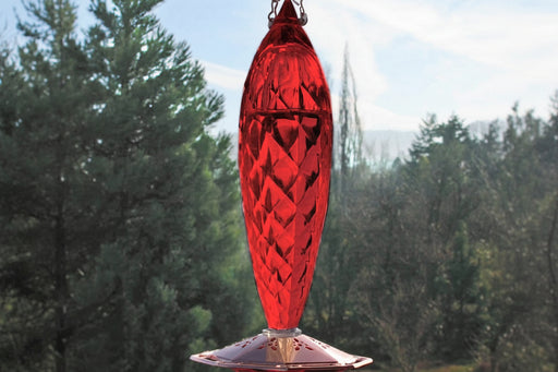 Copper Color Base With Feeding Holes Hummingbird Feeder