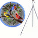 13 IN Songbird Trio Hanging Glass Birdbath
