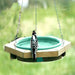 Hanging Birdbath, Green Pan Cedar Frame
