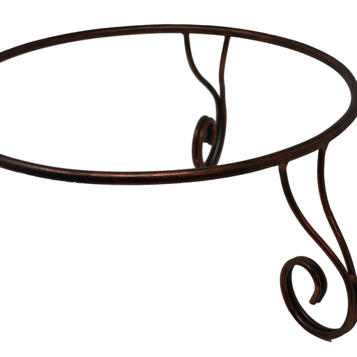 Scroll Detail Tabletop Birdbath Pedestal for Swirl Birdbath Bowls