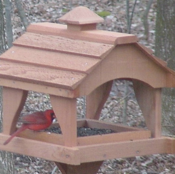 Red Cedar Pavilion Bird Feeder 16.5 IN x 14.75 In x 17 IN