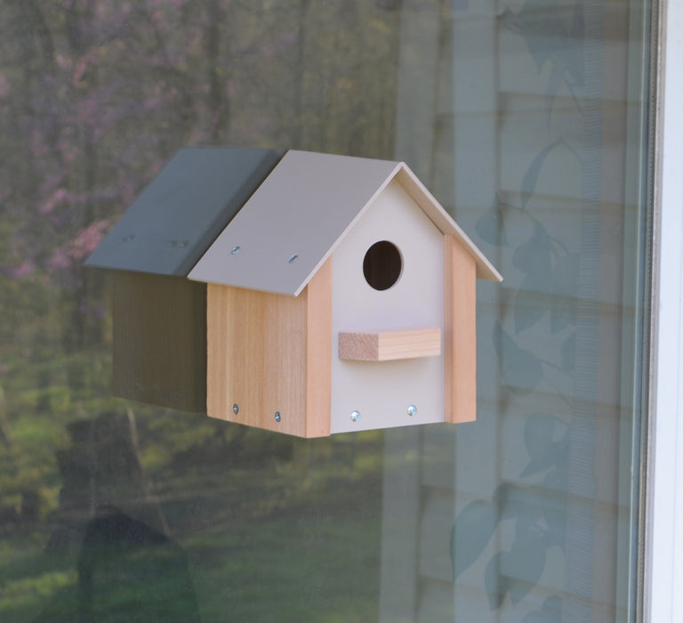 Clear Plastic Window Bird House 7 IN x 6 IN x 8 IN 