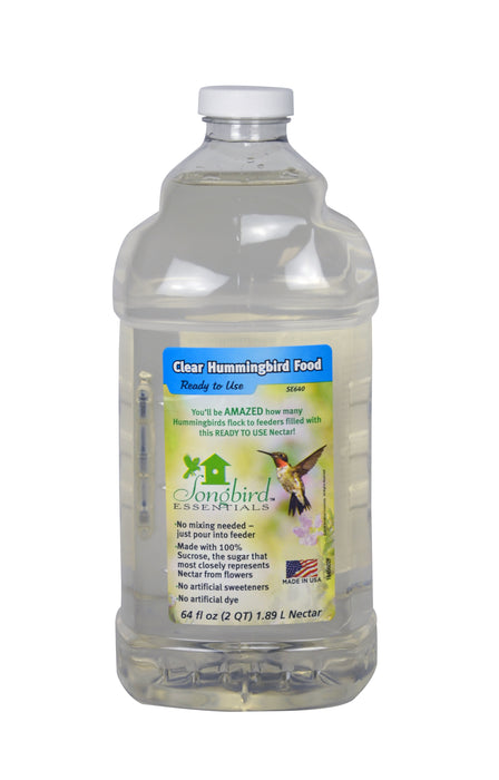 Clear Ready To Use Hummingbird Nectar 2 Liter (67.6 OZ)