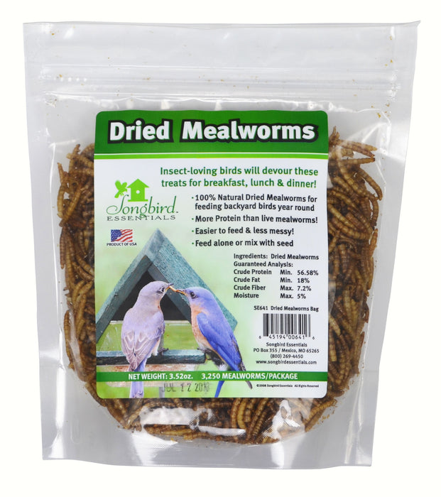 Dried Meal worms 3.52 OZ