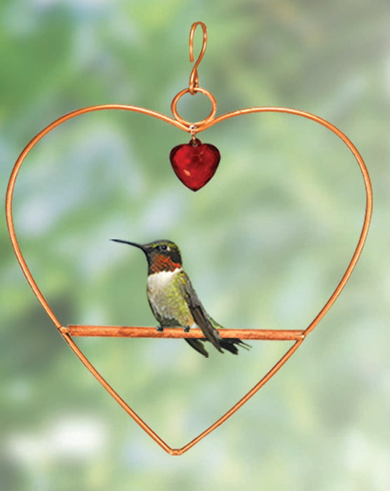 Copper Tweet Heart Birdie Swing 9.5 IN