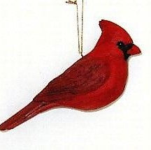 Poly-resin Cardinal Ornament