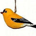 Poly-resin Goldfinch Ornament