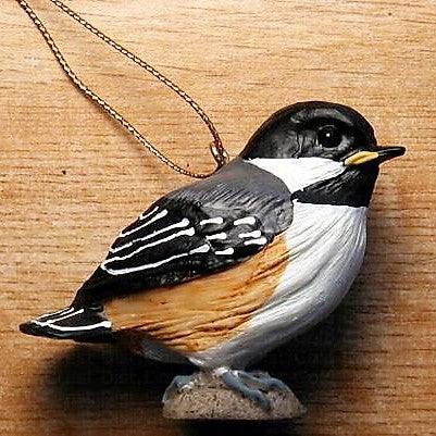 Poly-resin Baby Chickadee Ornament