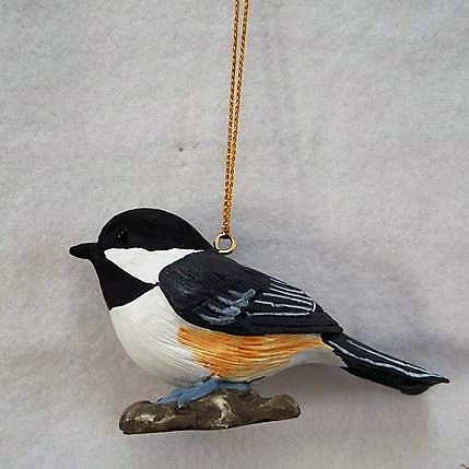 Poly-resin Life-size Chickadee Ornament